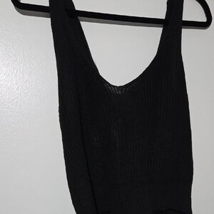 SHEIN Black Knit Tank Top